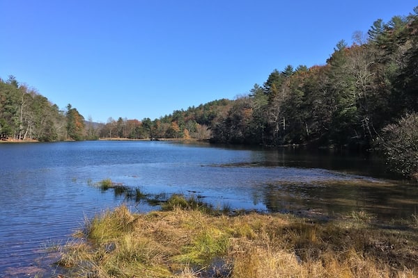The lake at Vogel State Park in Blairsville, GA.
