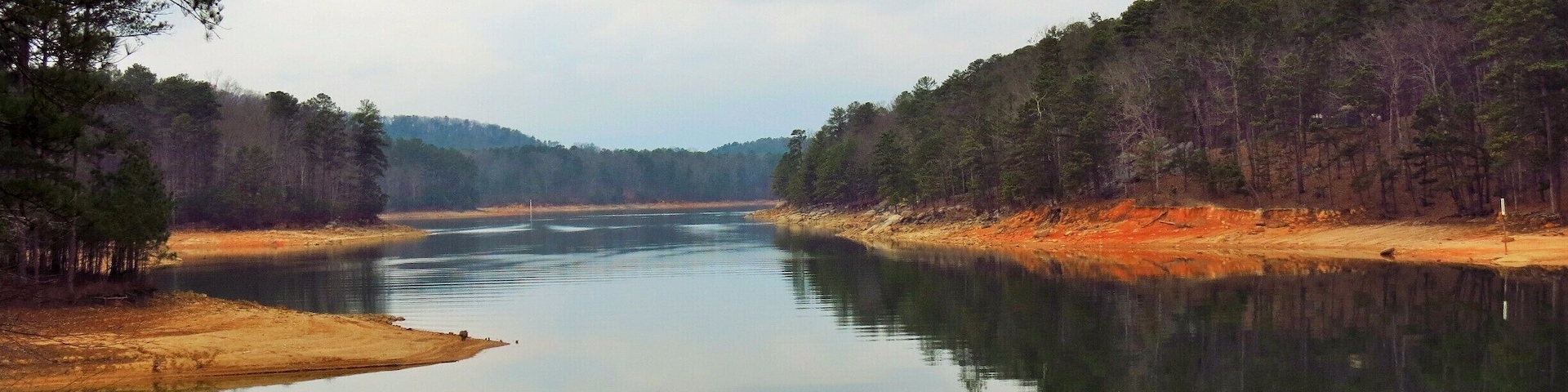 #Hiking through Red Top Mountain State Park. Named for the red-brown color of the soil and high iron ore content, this place is great for leisurely hikers.