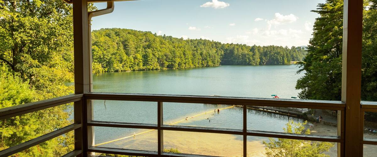 Unicoi State Park showing a lake or waterhole