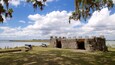 Fort Frederica National Monument which includes a ruin, military items and a garden