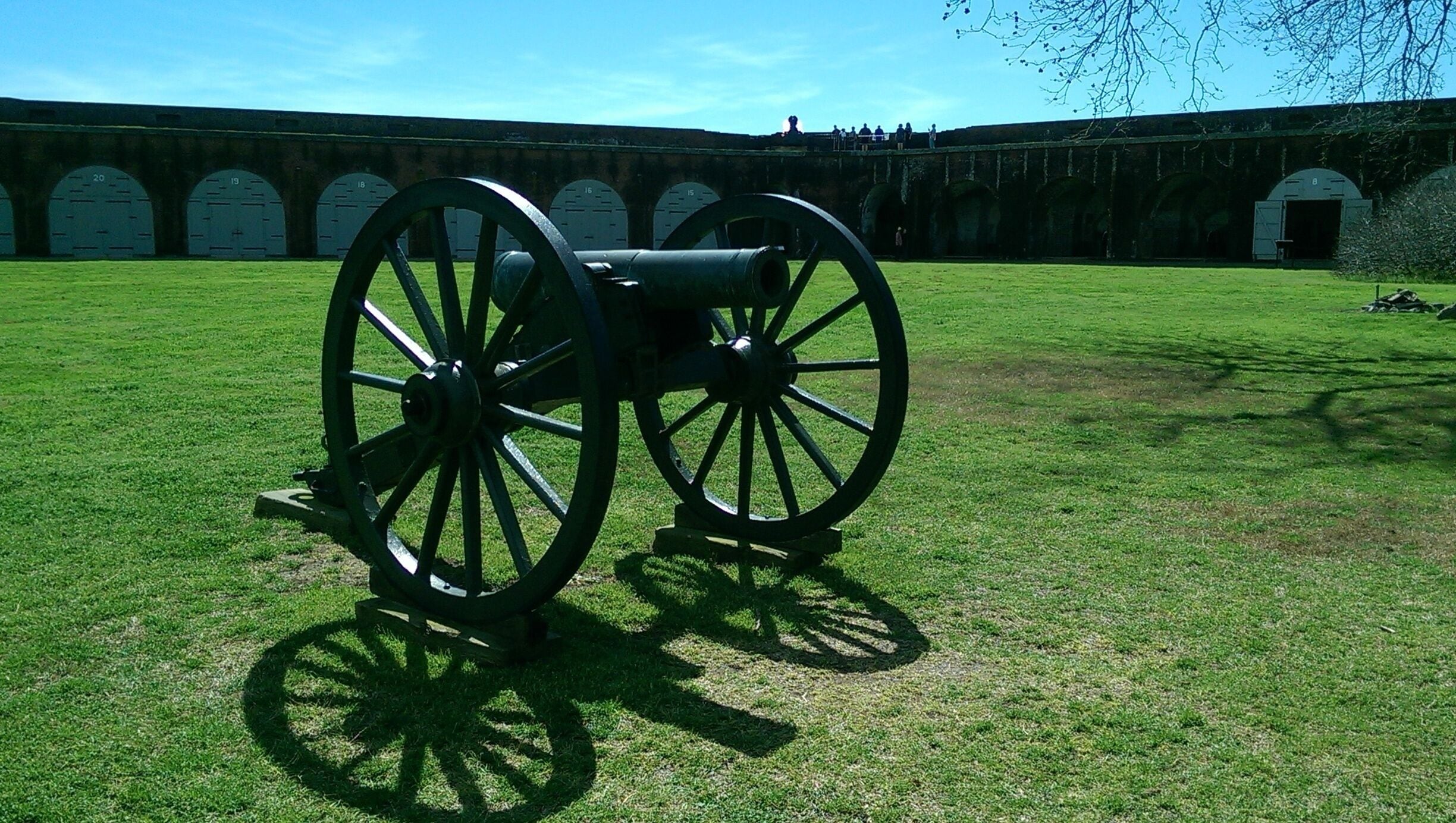 Perusing the fort and exploring all the history 