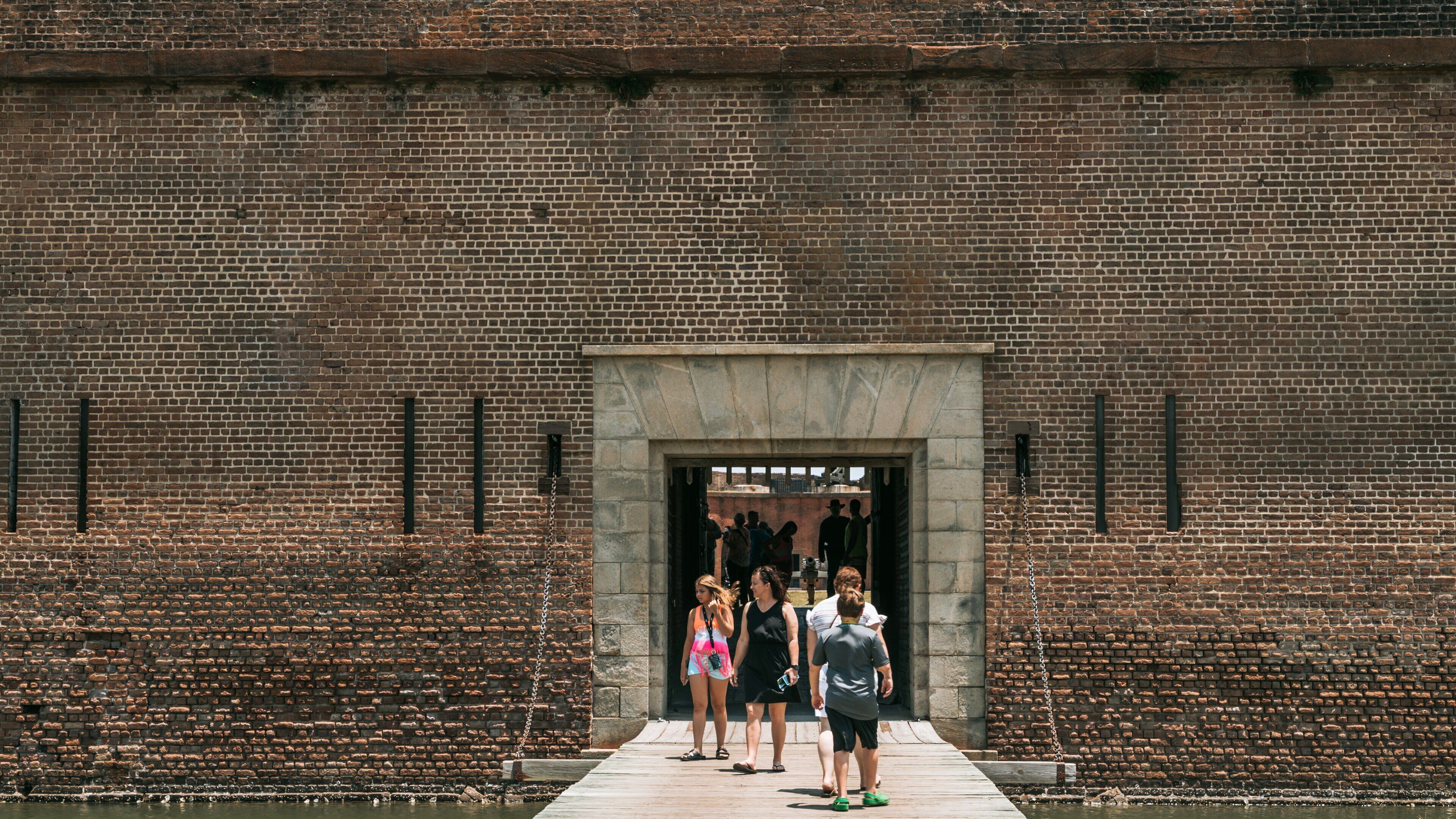 Fort Pulaski National Monument showing heritage architecture