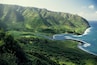 Halawa Bay, Molokai, Hawaii, USA, elevated view