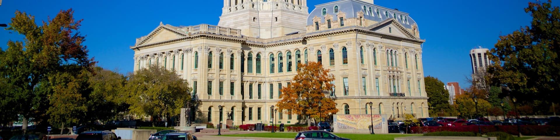Illinois State Capitol showing heritage architecture, heritage elements and an administrative buidling