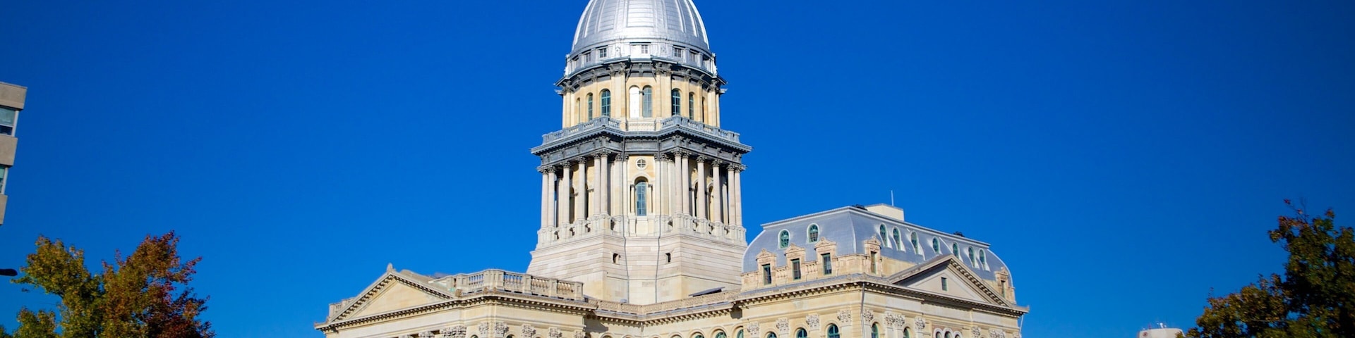 Illinois State Capitol che include edificio amministrativo, oggetti d\'epoca e architettura d\'epoca