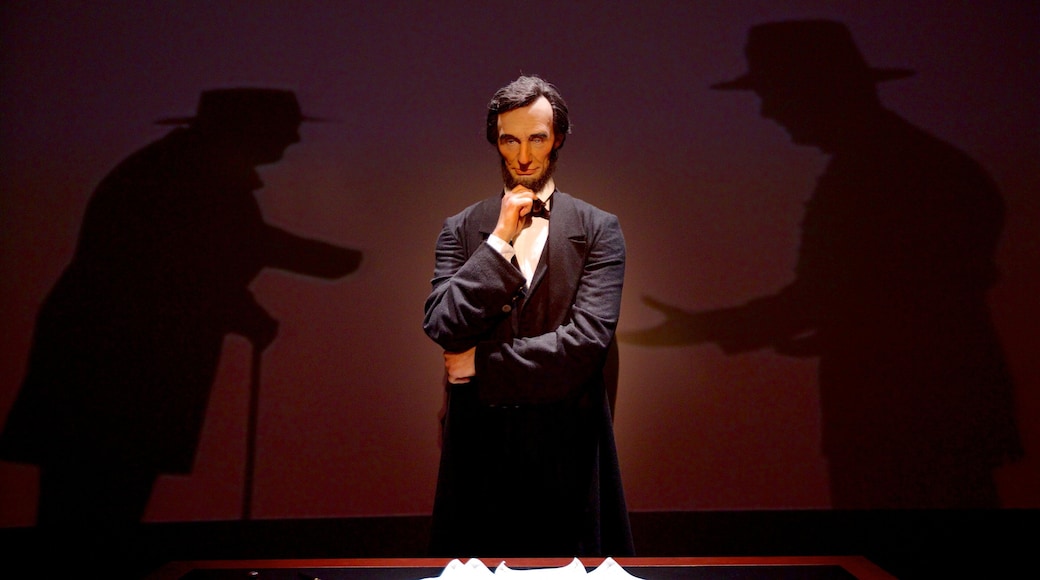 Præsidentmuseet og -biblioteket for Abraham Lincoln som omfatter interiør