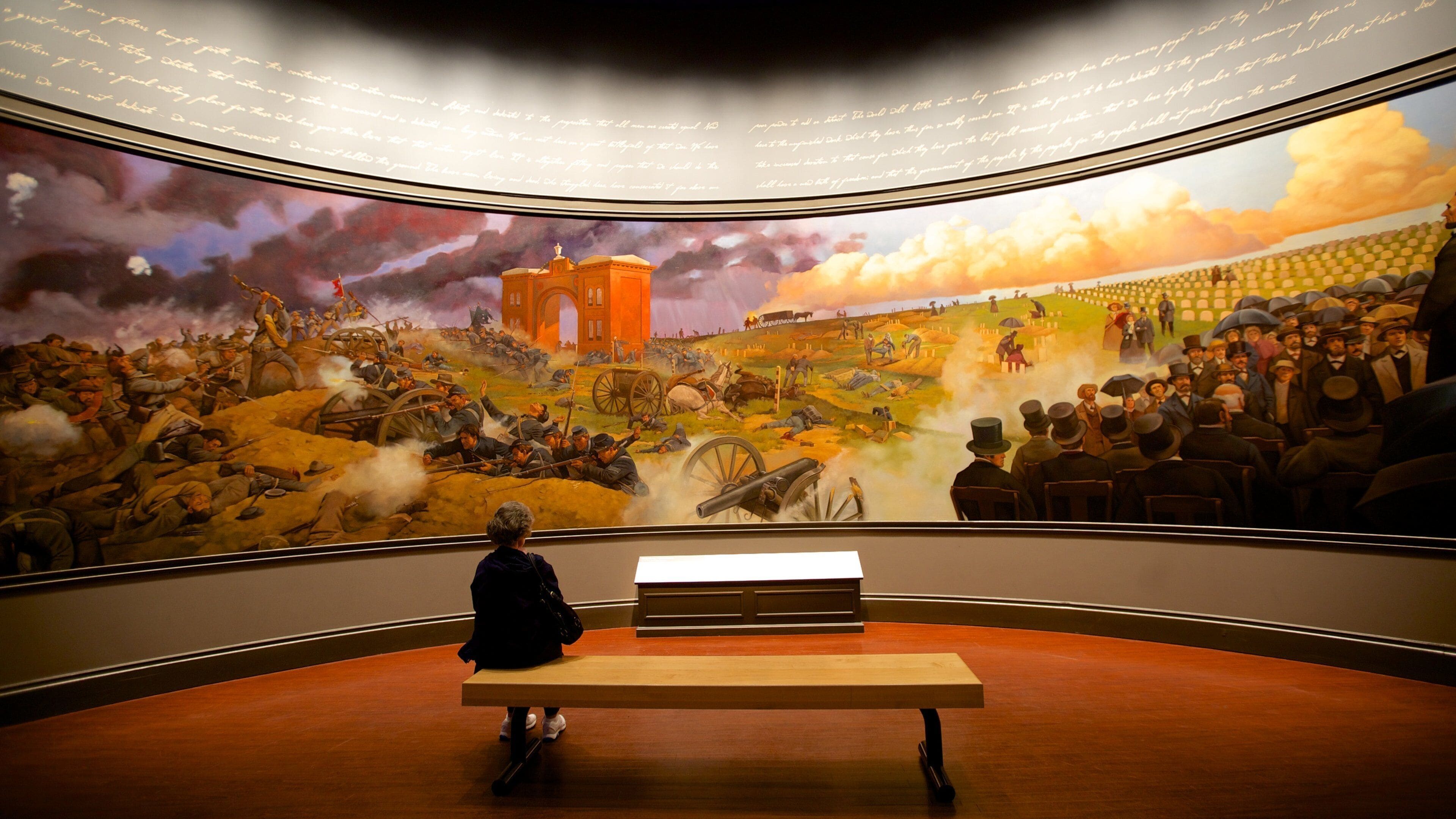 Abraham Lincoln Presidential Library and Museum featuring interior views