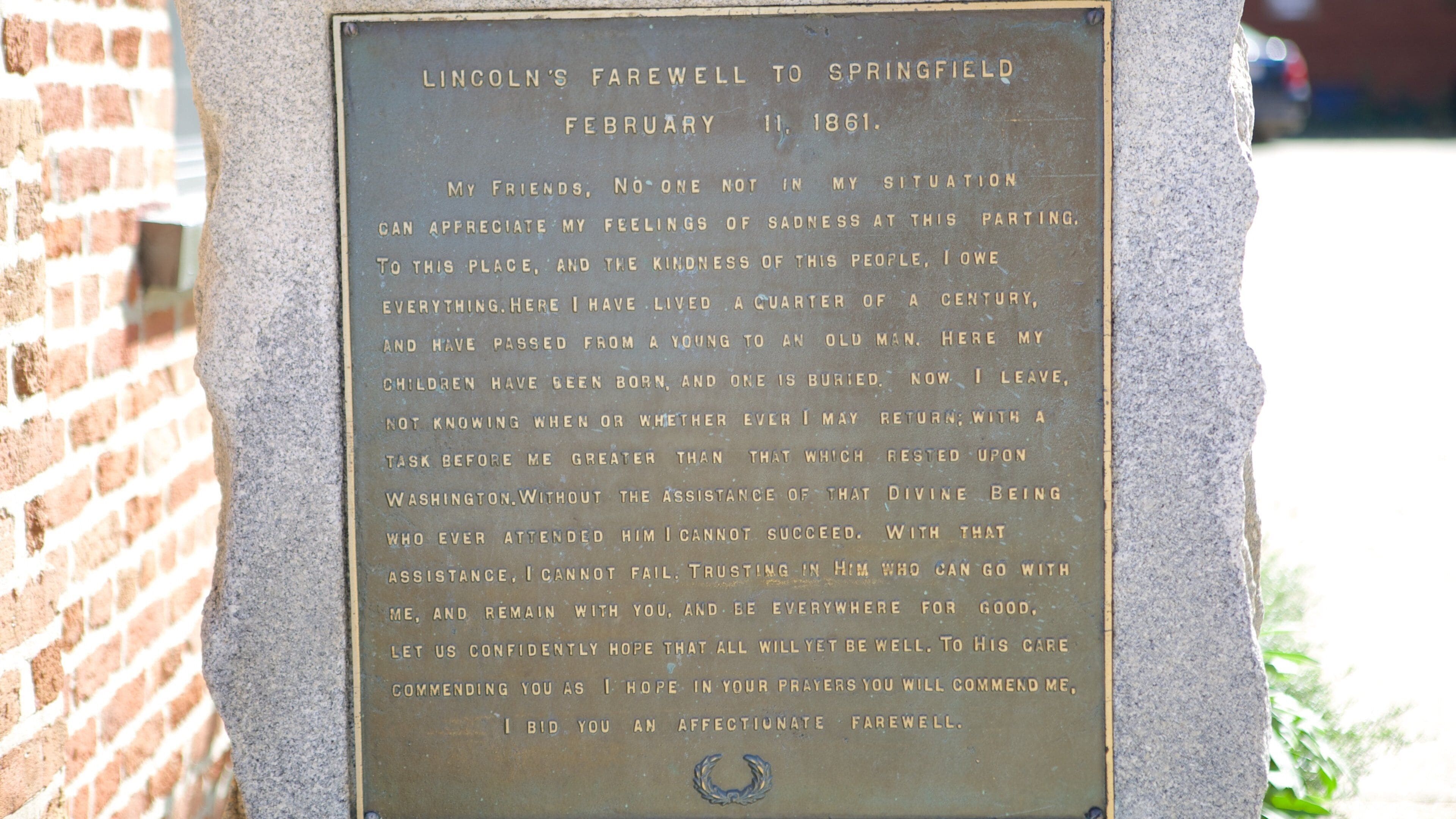 Lincoln Depot featuring signage