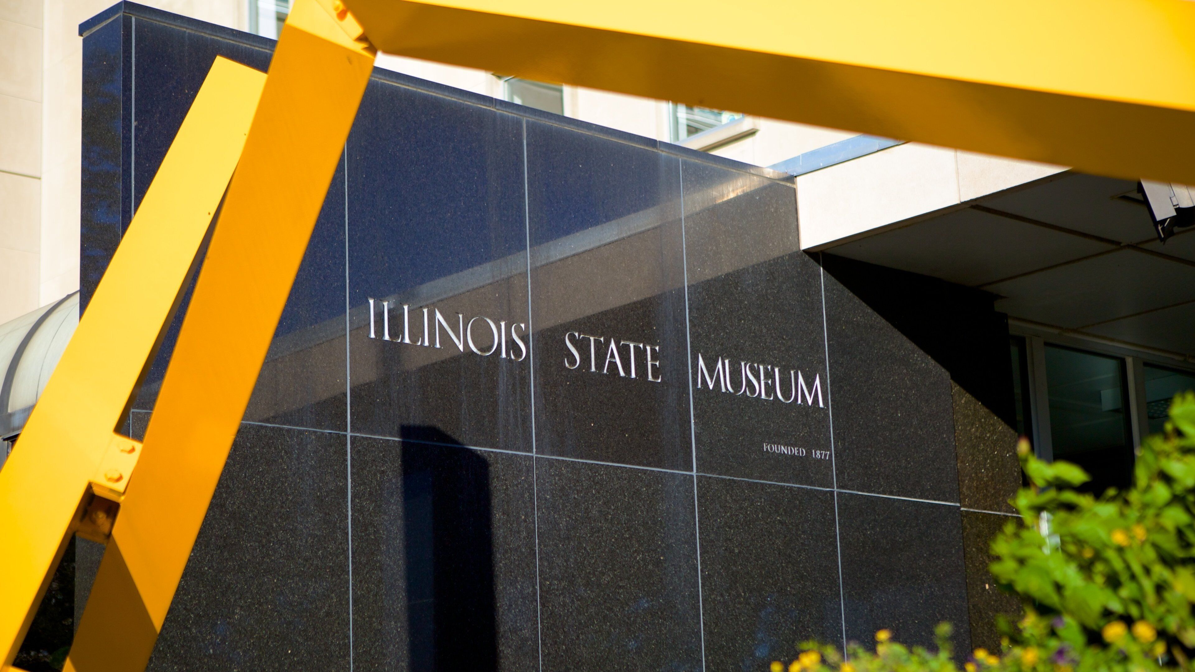 Illinois State Museum featuring signage