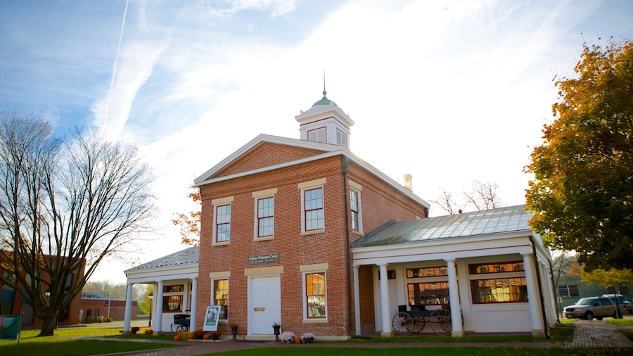 Old Market House showing heritage elements and a house