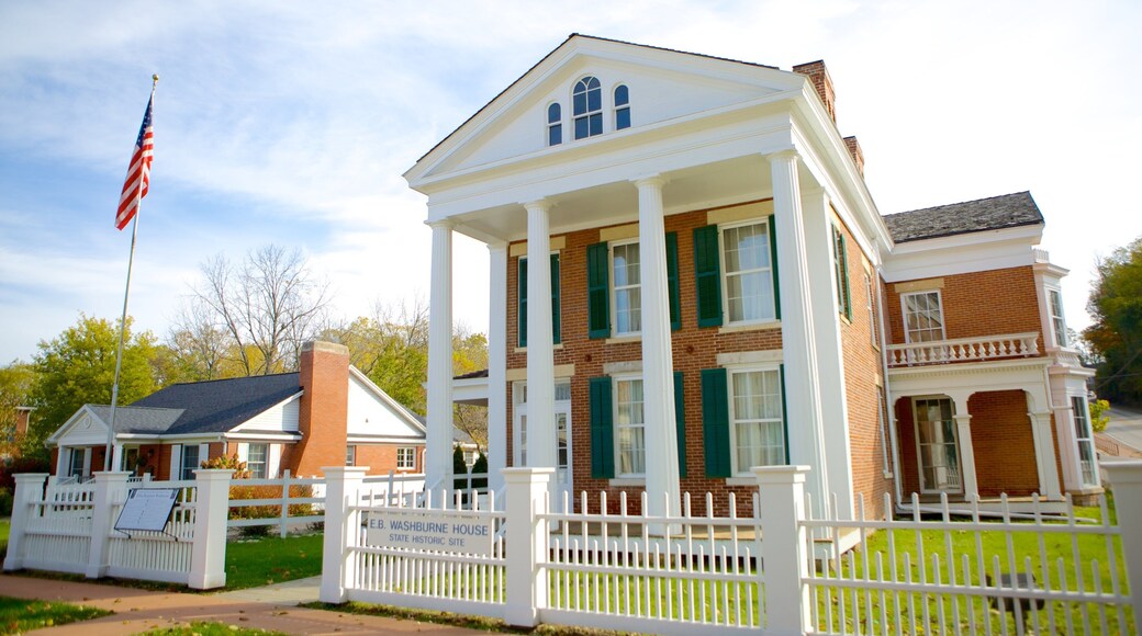 Washburne House Historic Site which includes a house and heritage elements