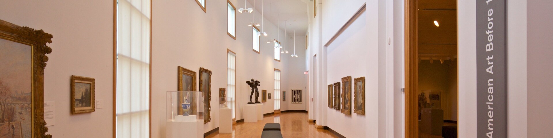 Krannert Art Museum featuring interior views and art