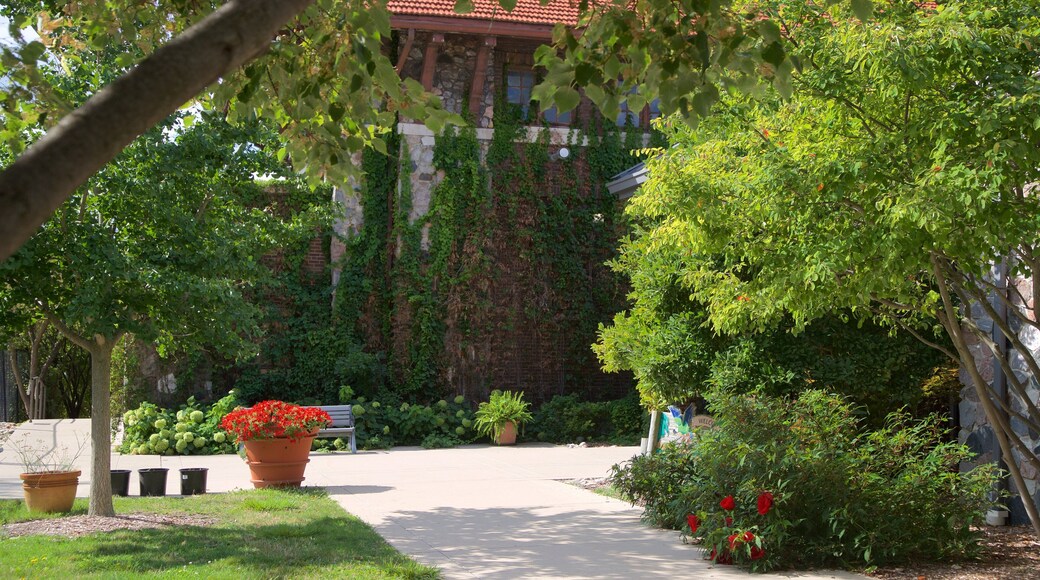 Miller Park Zoo featuring a garden and flowers