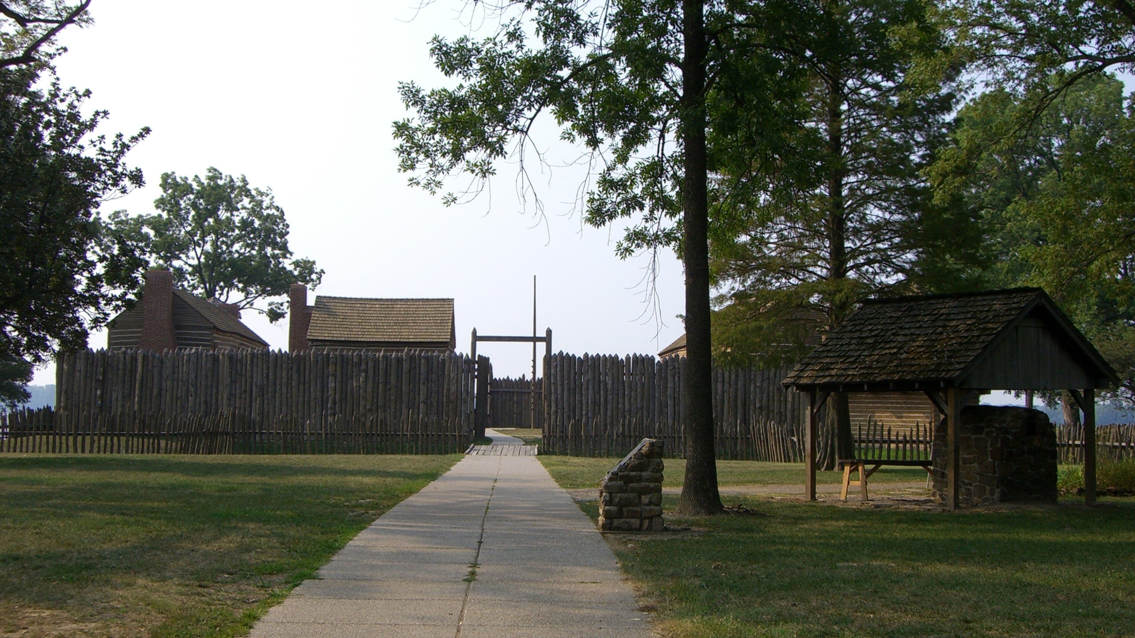 Fort Massac State Park mostrando elementos de patrimônio