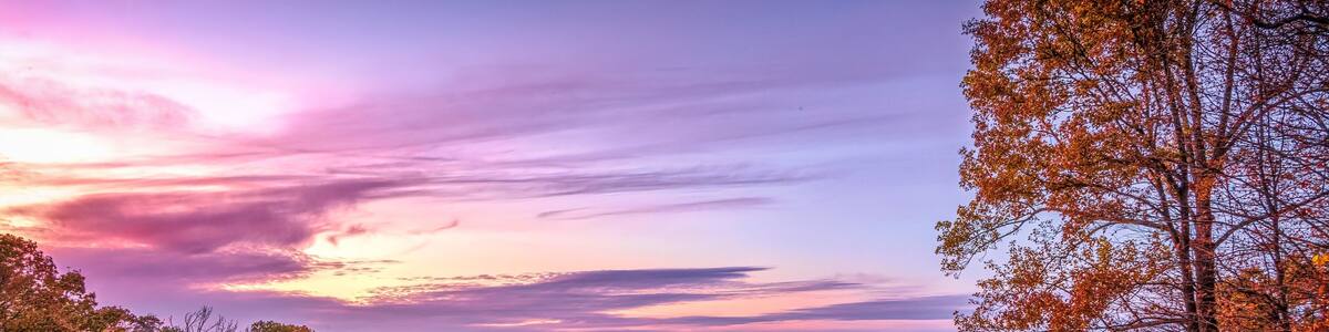 Sunset view from one of the many vistas in Brown County State Park.