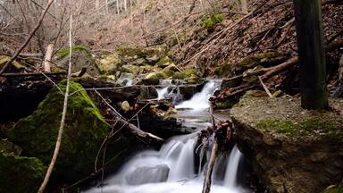 A small making its way to the Ohio River