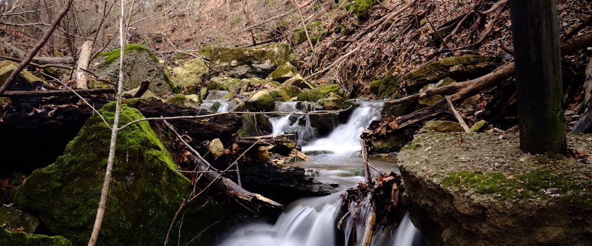 A small making its way to the Ohio River