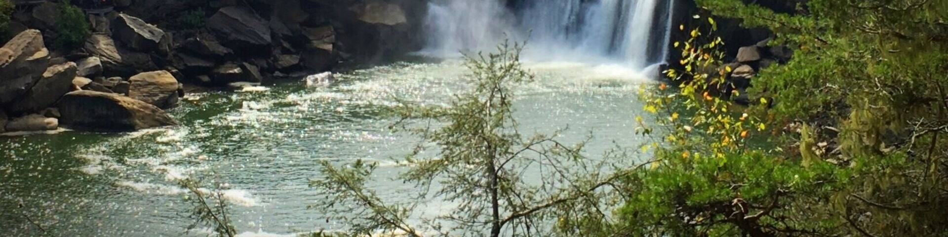 Cumberland Falls via Eagle Falls Hiking Trail.
