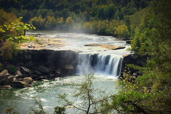 Cumberland Falls via Eagle Falls Hiking Trail.