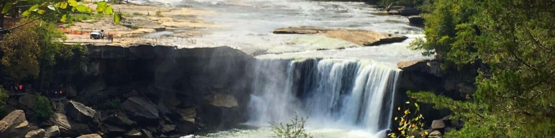 Cumberland Falls via Eagle Falls Hiking Trail.
