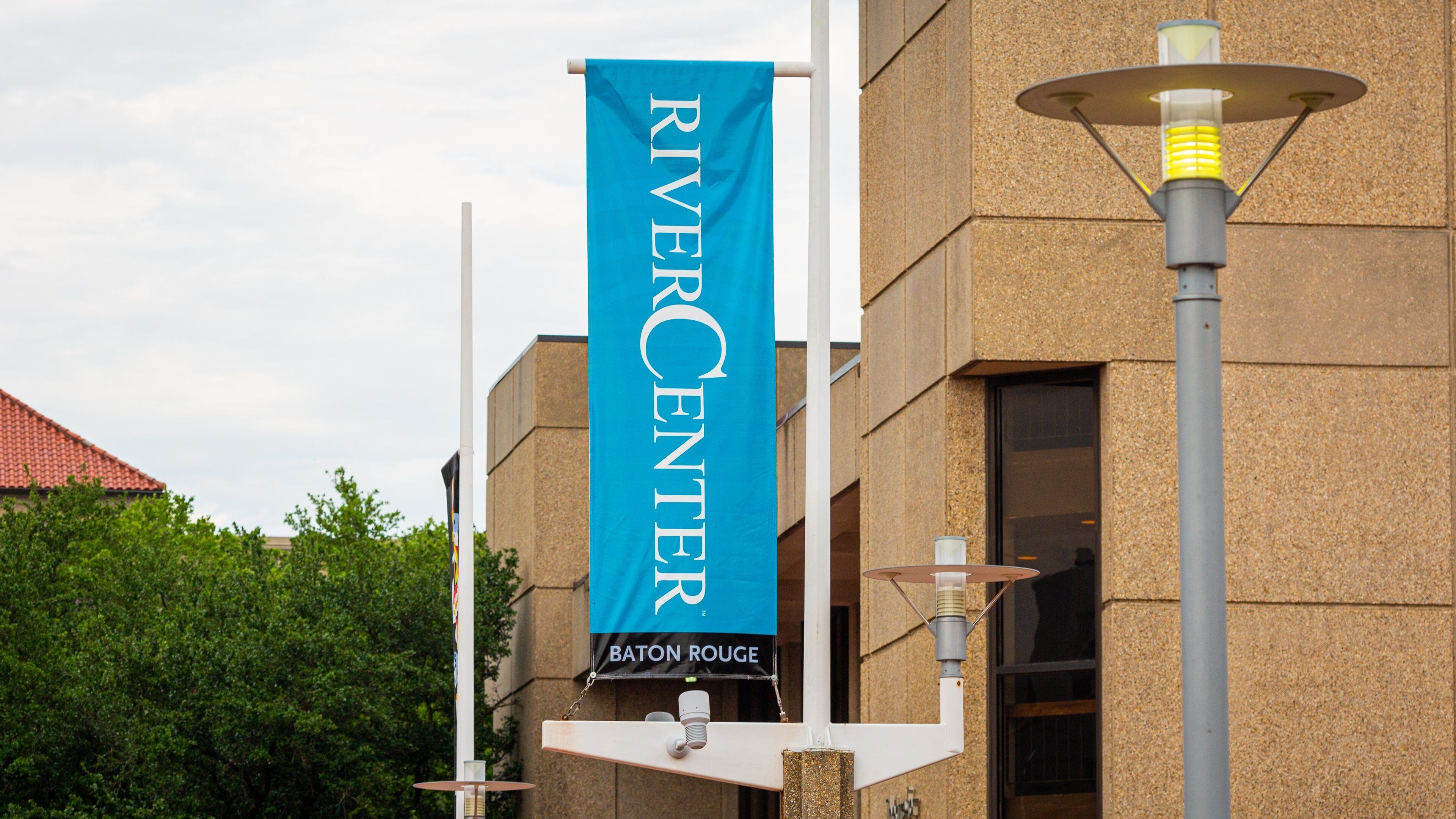 Baton Rouge River Center which includes signage