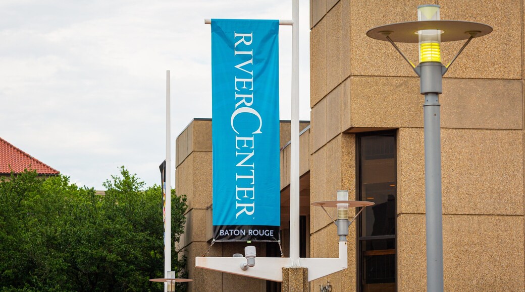 Baton Rouge River Center which includes signage