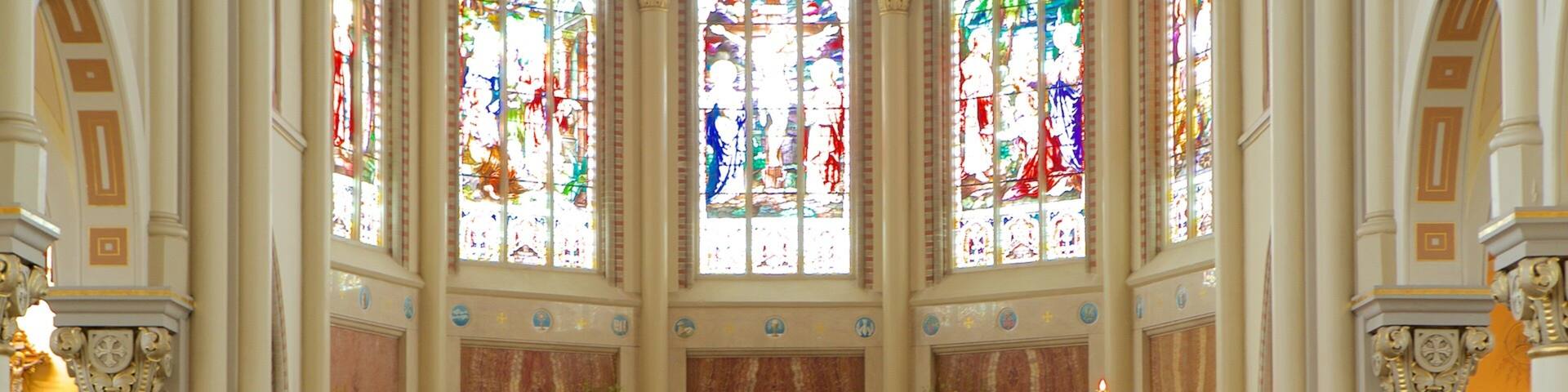 Cathedral of St John which includes interior views, a church or cathedral and religious aspects