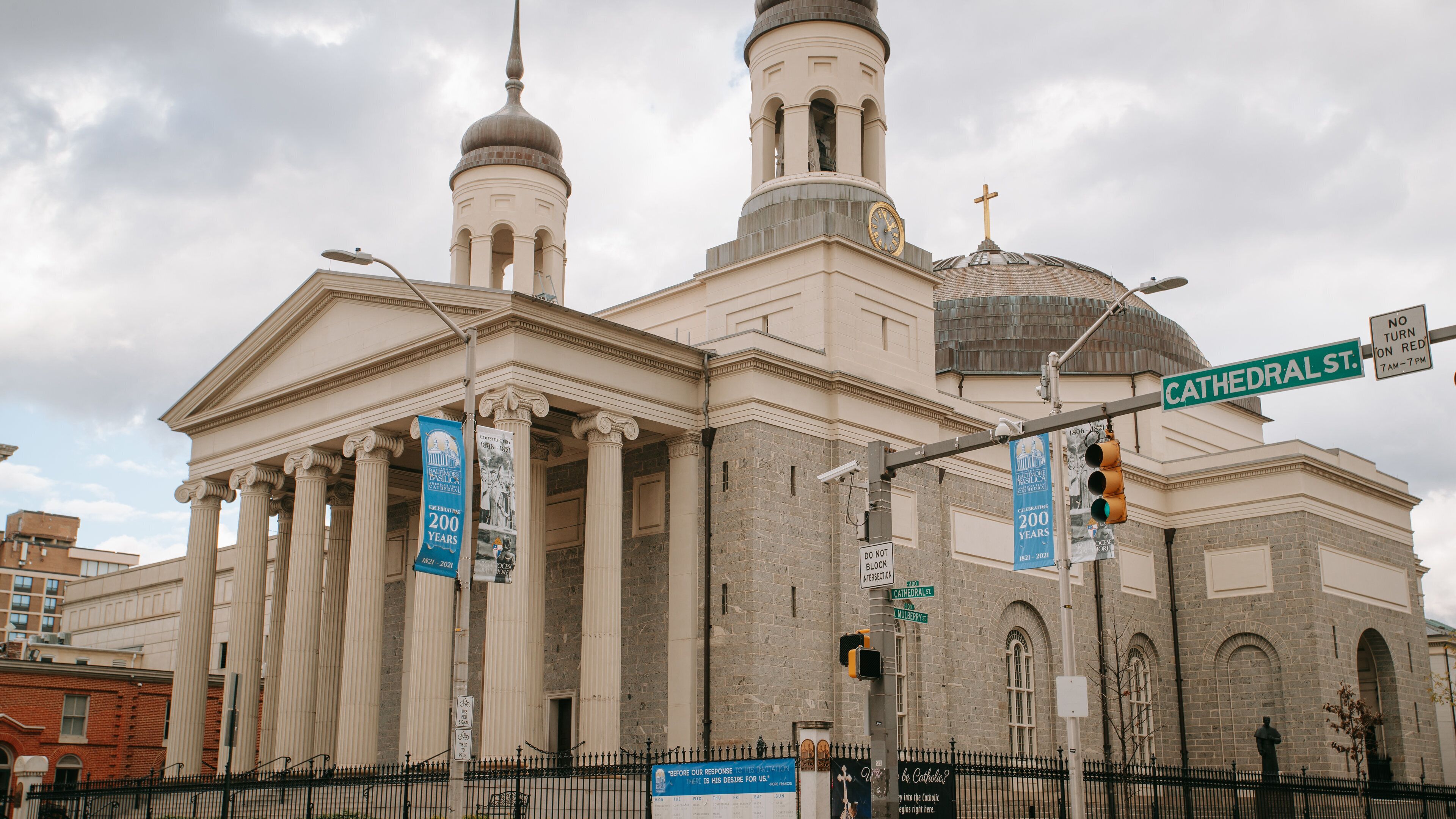 Basilica of the Assumption of the Blessed Virgin Mary showing heritage architecture and a church or cathedral