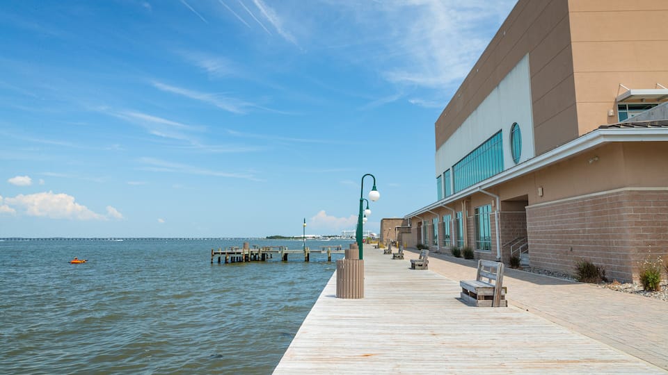Roland E. Powell Convention Center which includes general coastal views