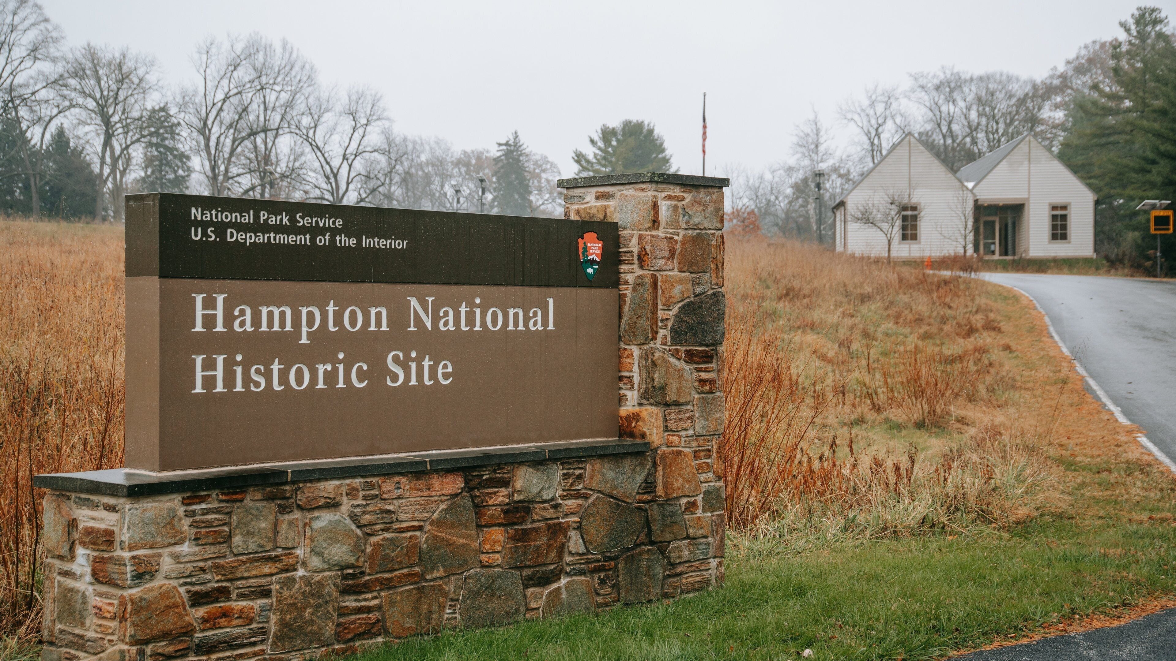 Hampton National Historic Site featuring signage