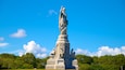 National Monument to the Forefathers showing a statue or sculpture
