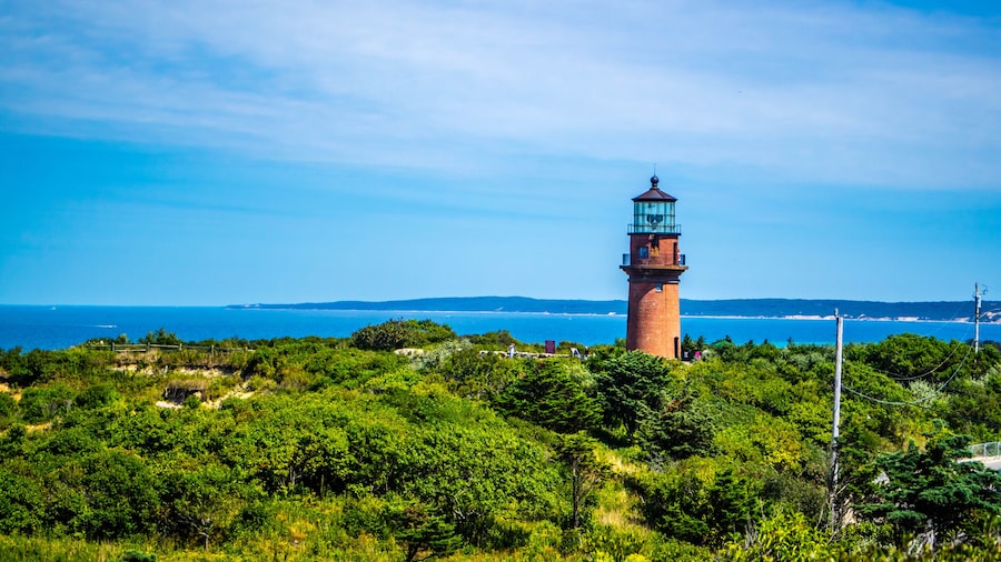 The famous Gay Head Light in Cape Cod Martha's Vineyard, Massachusetts