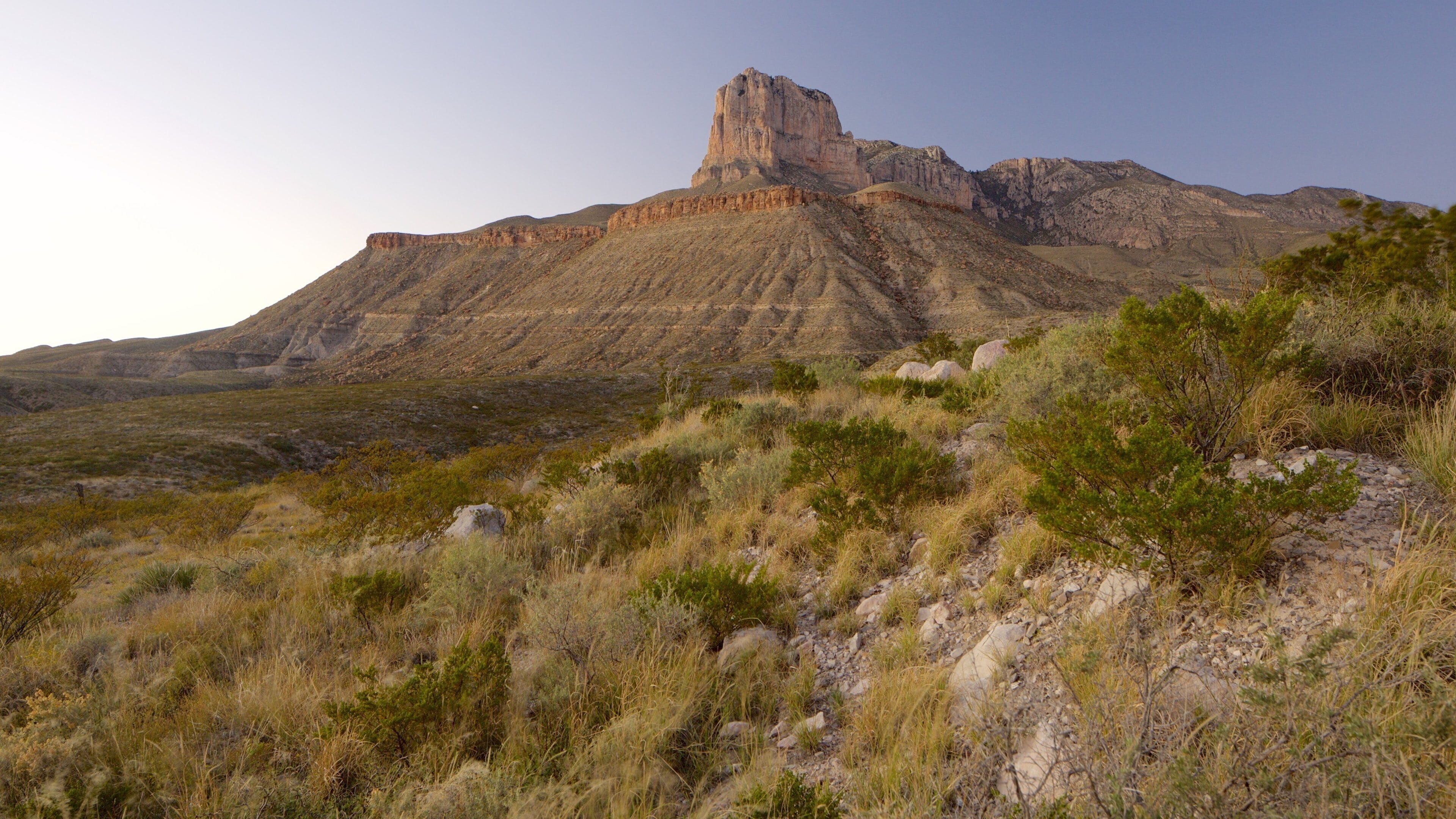 Guadalupe Mountains National Park inclusief vervallen gebouwen