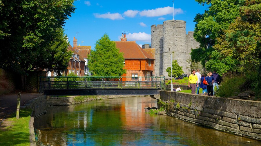 Westgate Gardens and Towers featuring a river or creek, heritage architecture and a bridge