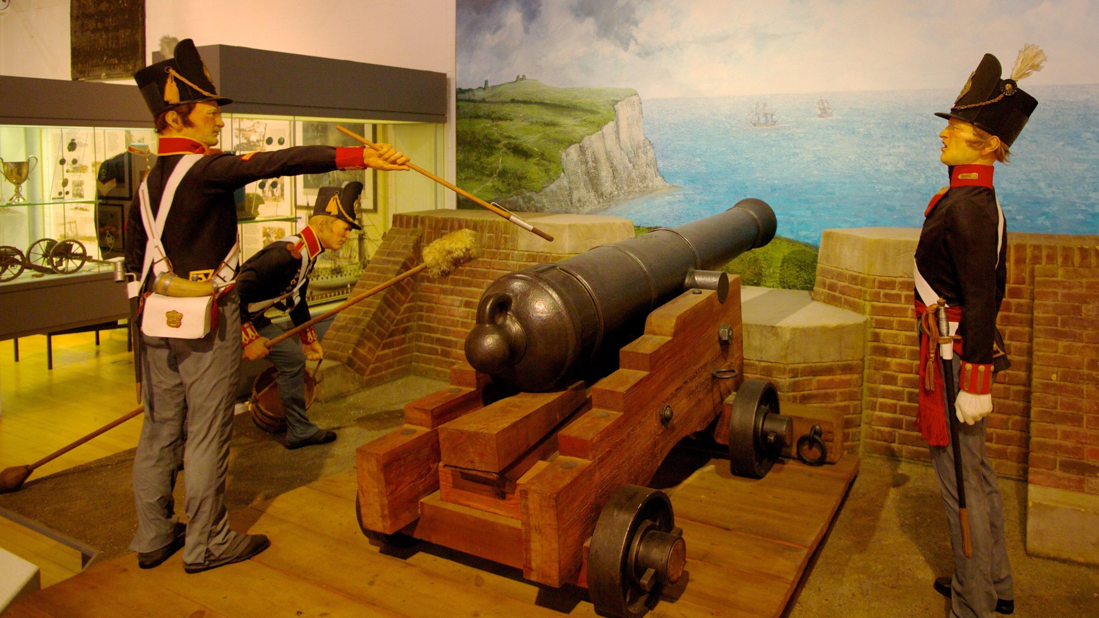 Dover Museum which includes interior views and military items