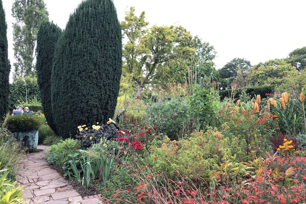 One of the many gardens around the estate