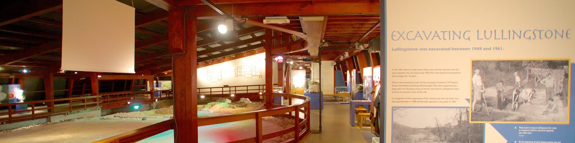 Lullingstone Roman Villa which includes interior views