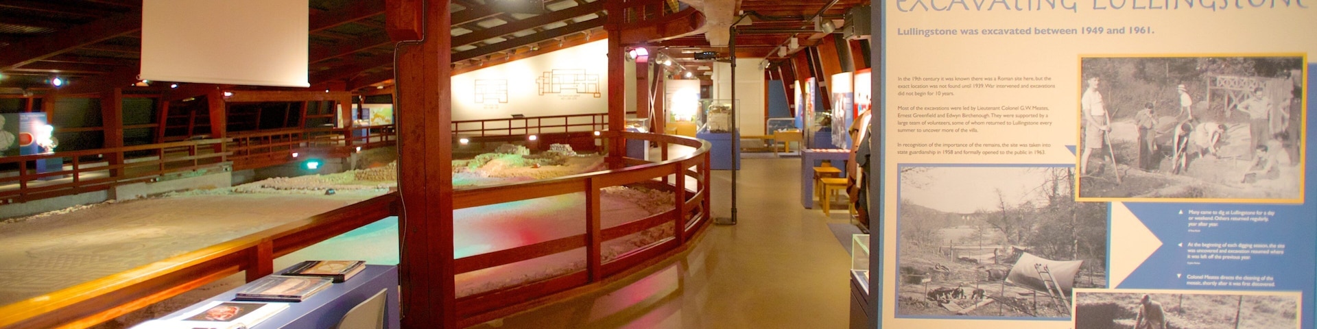 Lullingstone Roman Villa which includes interior views