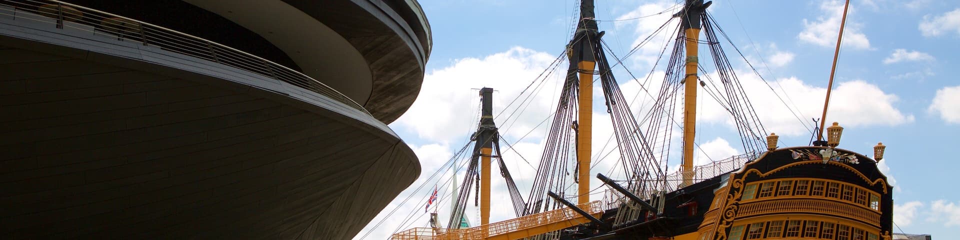 HMS Victory showing heritage elements