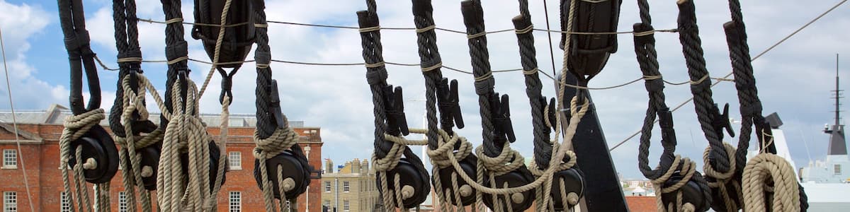 HMS Victory showing heritage elements