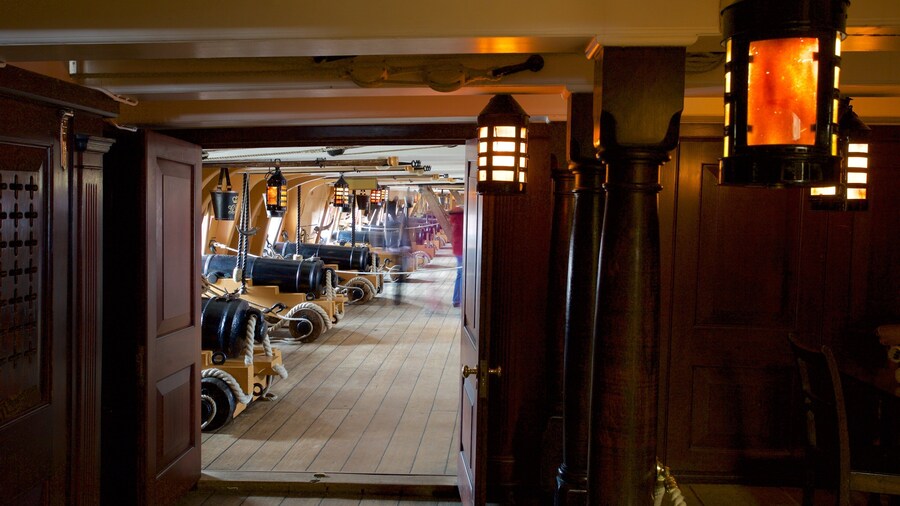 HMS Victory featuring heritage elements and interior views