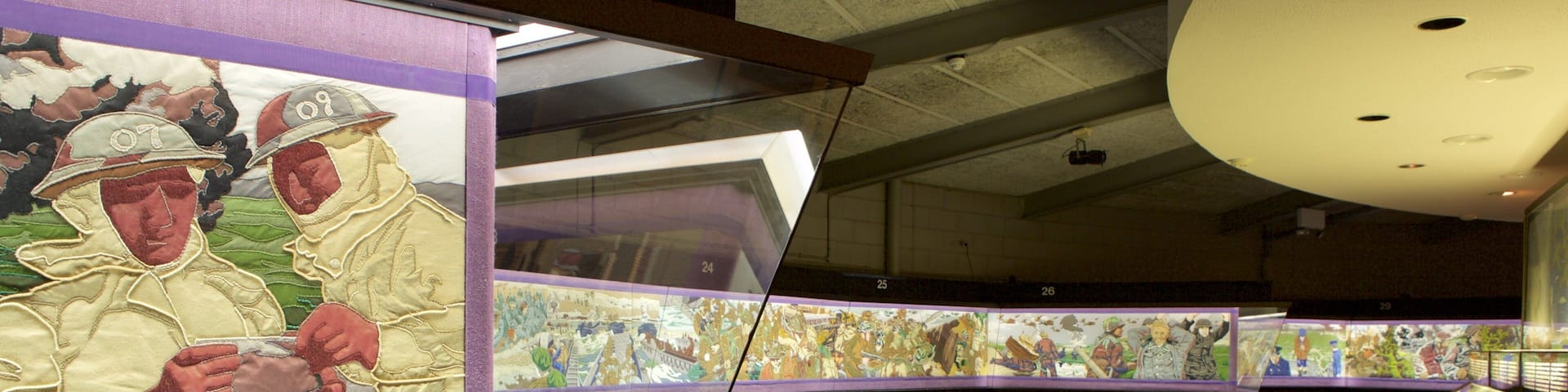 Portsmouth D-Day Museum showing interior views and heritage elements