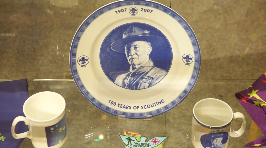 Poole Museum fasiliteter samt innendørs