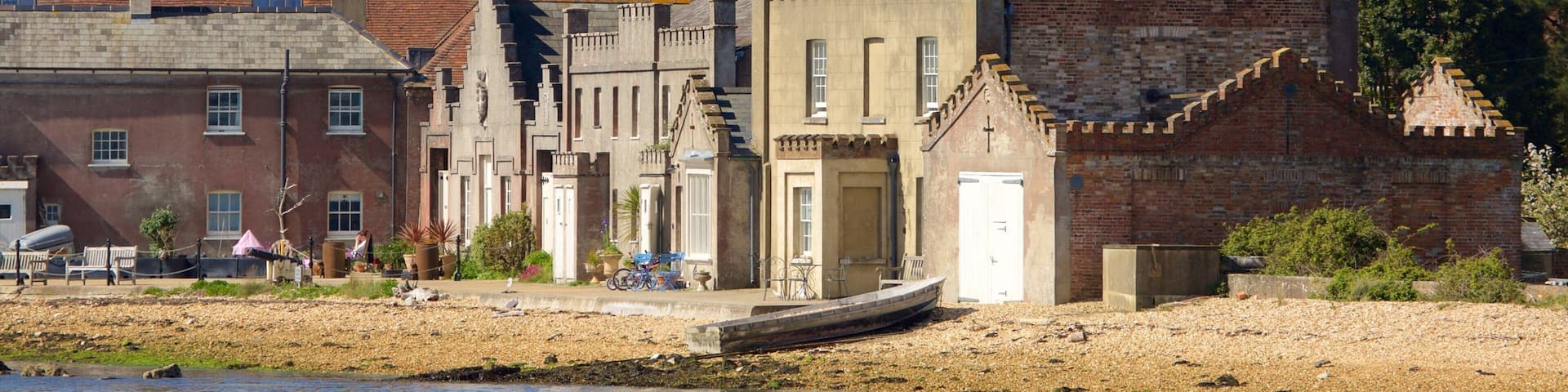 Brownsea Castle which includes heritage architecture