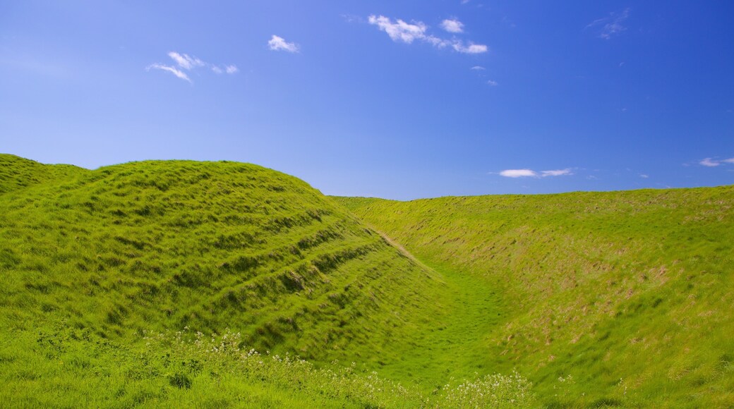 Maiden Castle featuring tranquil scenes