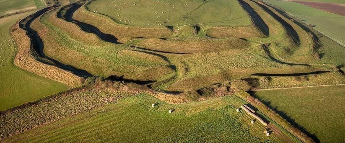 Maiden castle from above