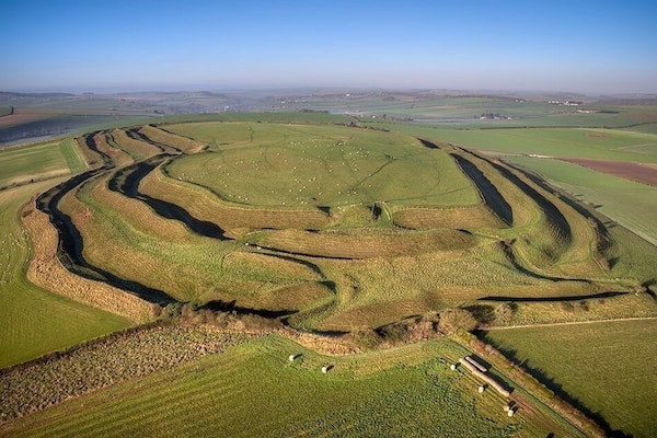 Maiden castle from above