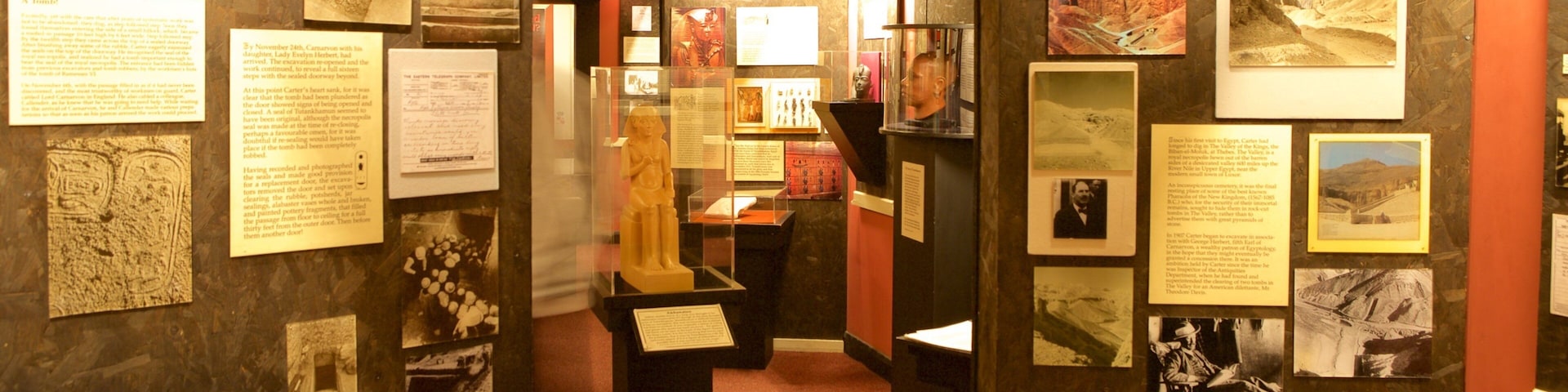 Tutankamon a exposição mostrando vistas internas