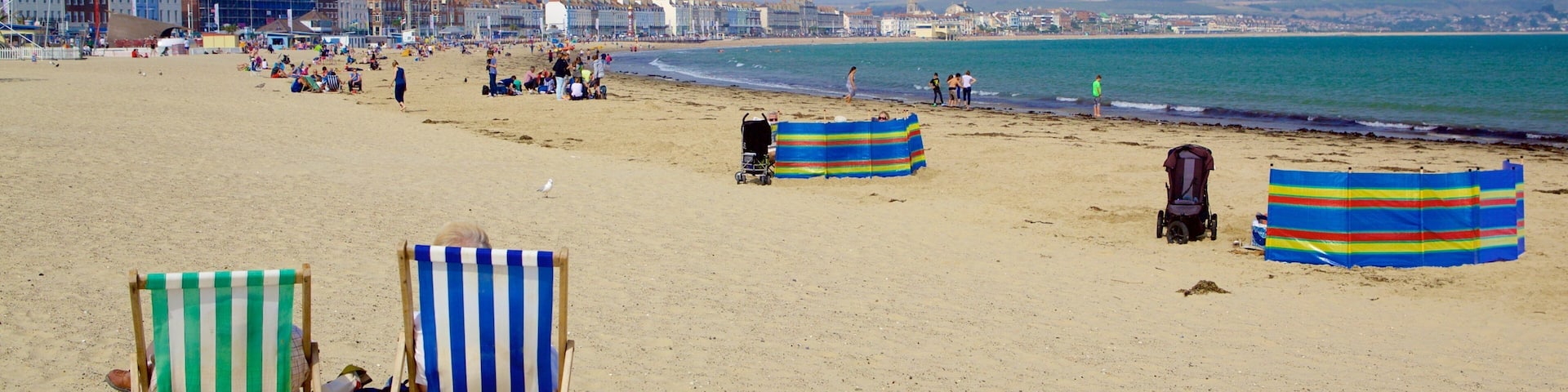 Weymouth Beach which includes a sandy beach