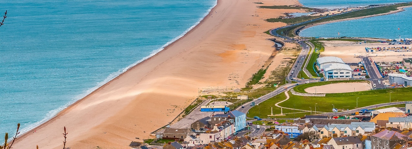 Chesil Beach, Weymouth, Dorset, England, UK.